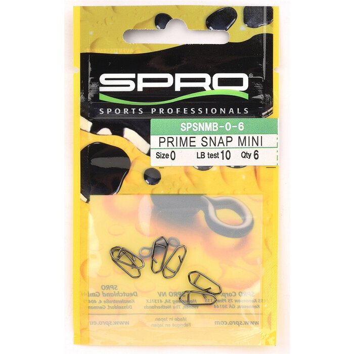 Spro Prime Snap Mini Black P/6