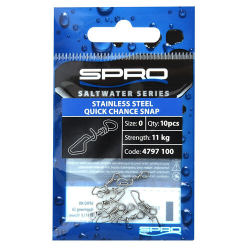 Spro Salt! Stainless Steel Quick Change Snap P/10