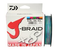 Daiwa J-Braid X8E 300 Mtr Multicolor