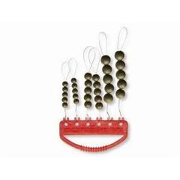 Cormoran Rubber Kralen Assorti 4-5-6 Mm P/30 Olijfgroen