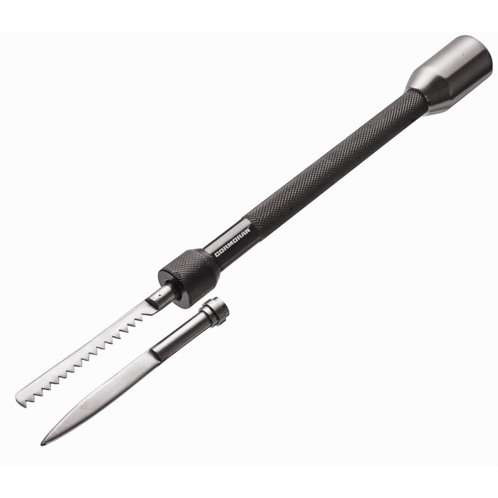 Cormoran Visdoder Met Mes En Ontschrubber