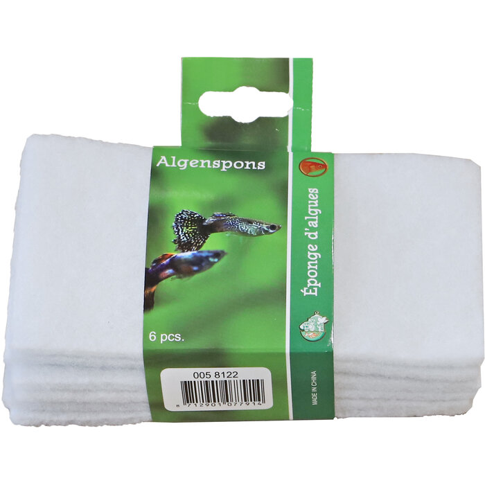 De Boon Algenspons Wit 15x8 cm P/6