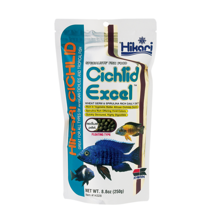 Hikari Cichlid Excel Medium 250 Gram Drijvend
