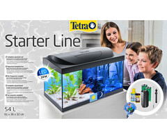 Tetra Aquarium Starter Line Day/Night LED 60x30x30 cm 54 Liter Zwart