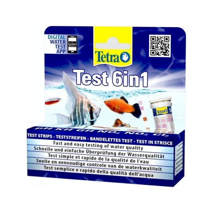 Tetra Teststrook 6 in1 P/25
