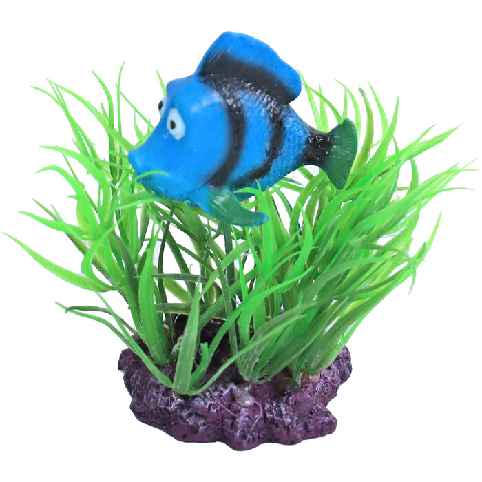 De Boon Ornament Plant Met Doktersvis 10 cm