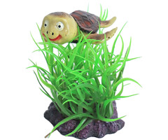 De Boon Ornament Plant Met Schildpad 10 cm