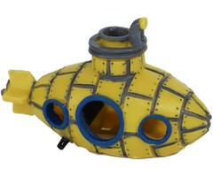 De Boon Ornament Onderzeeer Bubbel Geel 13.5 cm