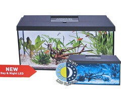Aquael Aquarium Leddy 60 Day & Night 60x30x30 cm 54 Liter Zwart