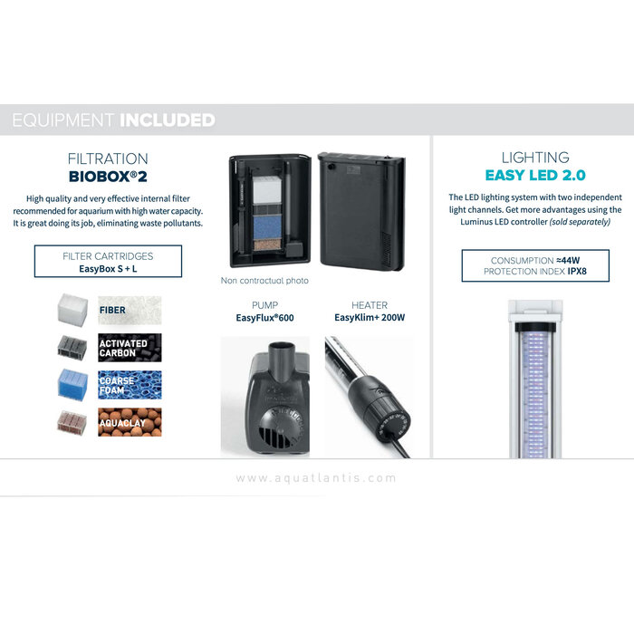 Aquatlantis Aquarium + Kast Volga 180 Antraciet