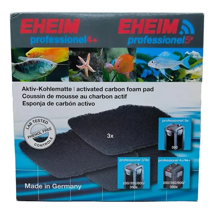 Eheim Professionel 4+ & 5e - Active Carbon Foam Pads P/3