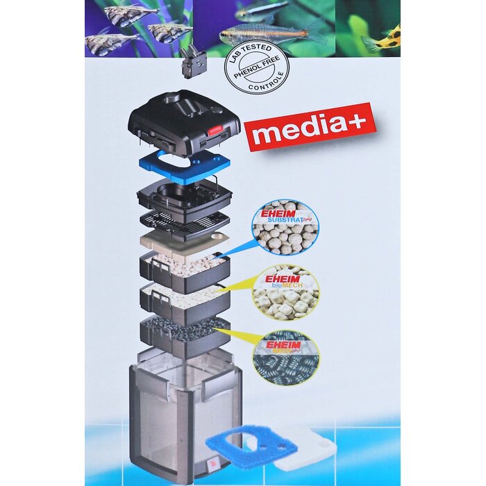 Eheim Buitenfilter Professionel 4+ Thermo Inclusief Filtermedia 350T (2327) 1050 L/H