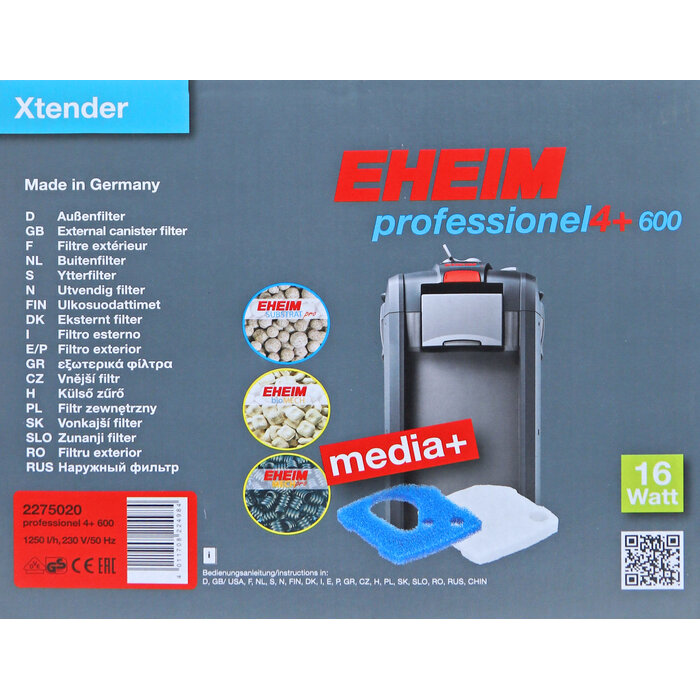 Eheim Buitenfilter Professionel 4+ Inclusief Filtermedia