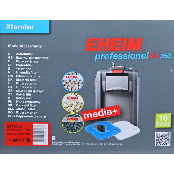 Eheim Buitenfilter Professionel 4+ Inclusief Filtermedia