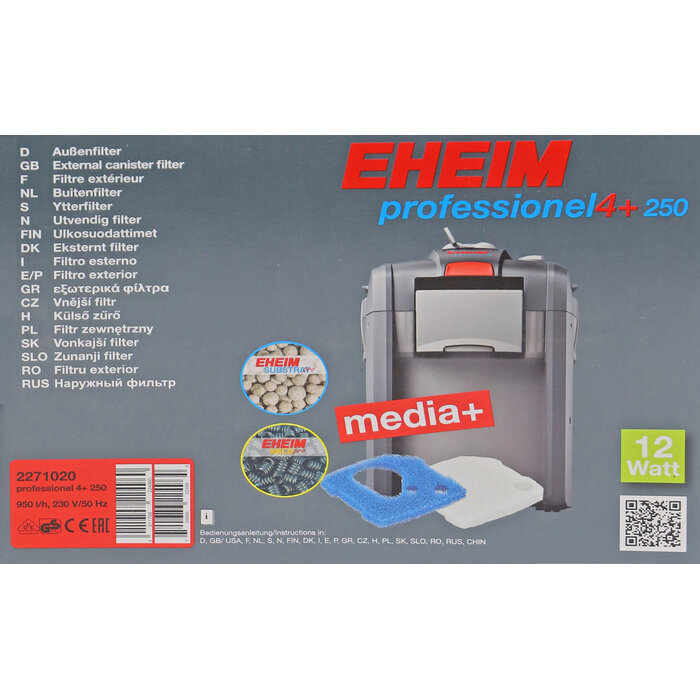 Eheim Buitenfilter Professionel 4+ Inclusief Filtermedia