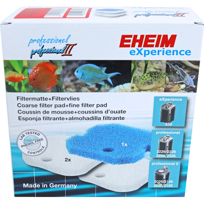 Eheim Filterschijf Set 2x Filtervlies 1x Spons