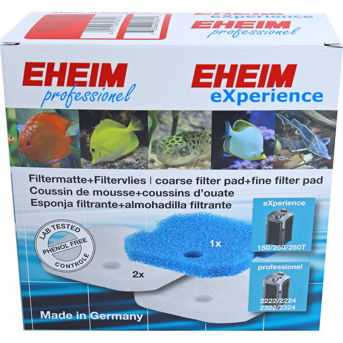 Eheim Filterschijf Set 2x Filtervlies 1x Spons