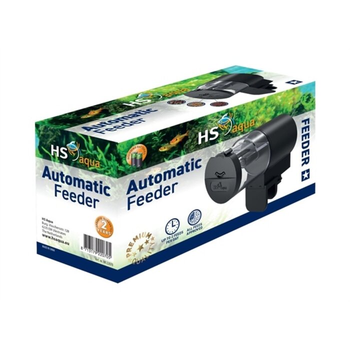 HS Aqua Automatic Fish Feeder Inclusief Batterijen