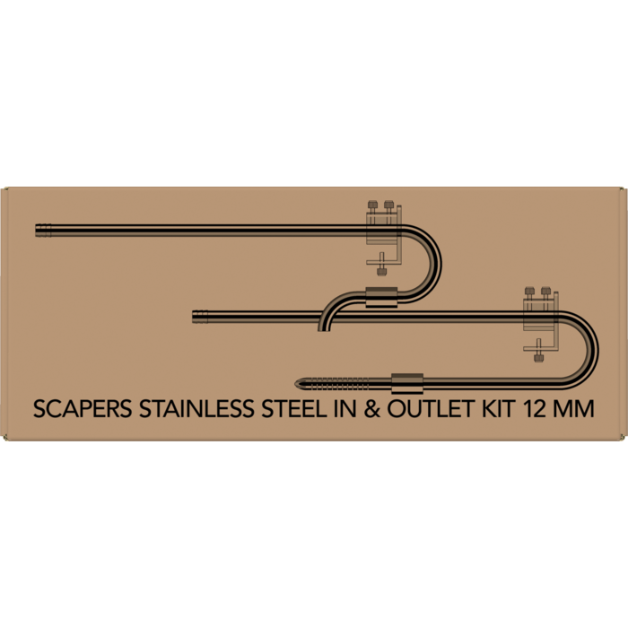 Superfish Scapers RVS In/uitlaat Set