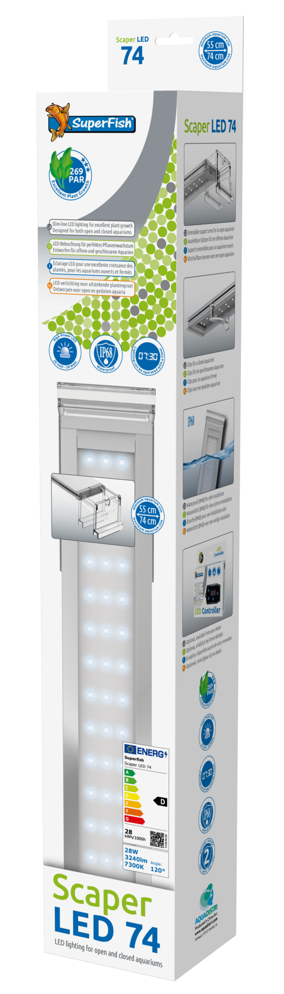 Superfish Scaper LED 93 cm 35 Watt