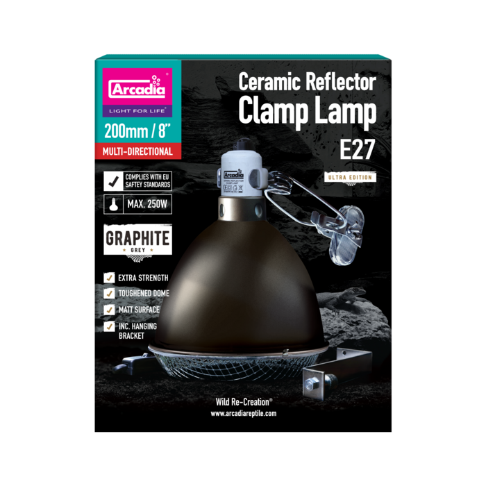 Arcadia Reflector Met Klem En Keramische E27 Fitting 20 cm