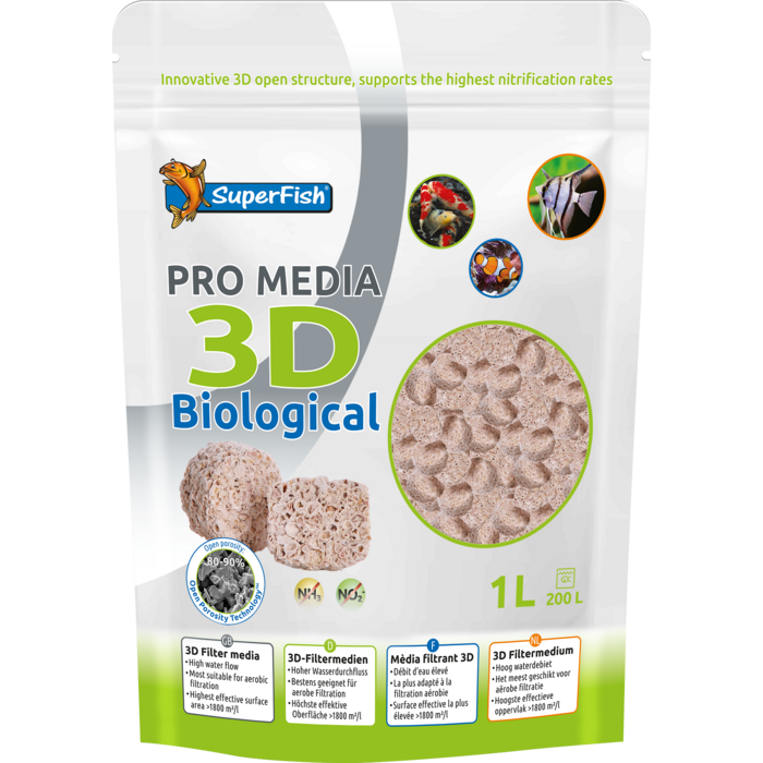 Superfish Pro Media 3D Biological 1000 ml