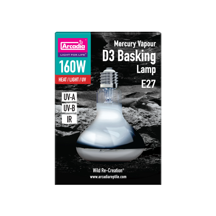 Arcadia 2Nd Generation Uv  Basking Lamp 160 Watt