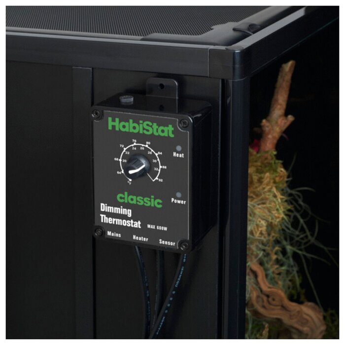 Habistat Dimmende Thermostaat Zwart 600 Watt