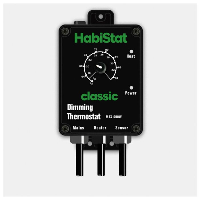 Habistat Dimmende Thermostaat Zwart 600 Watt