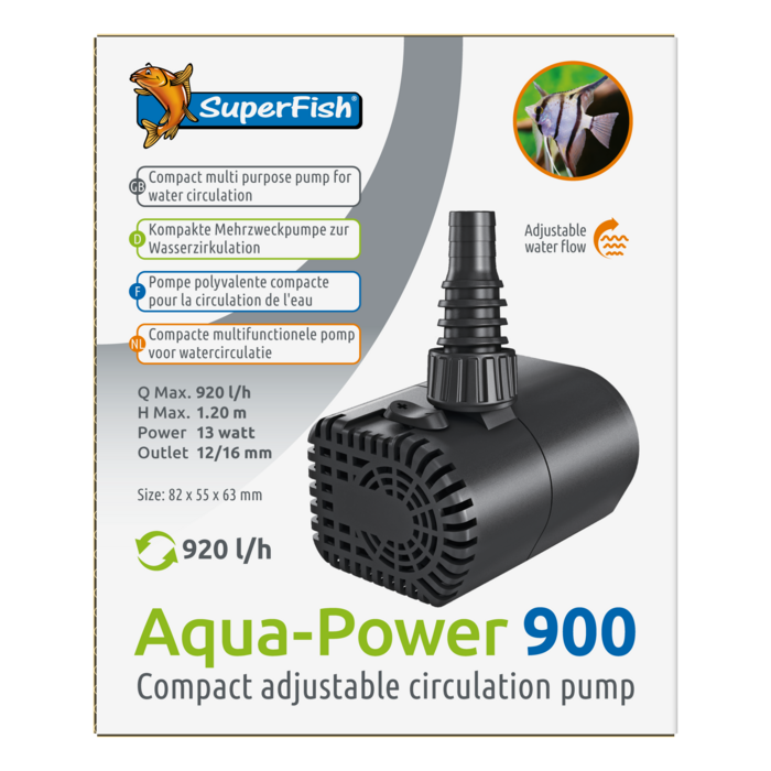 Superfish Aqua-Power 900 (920 L/H - 13 Watt)