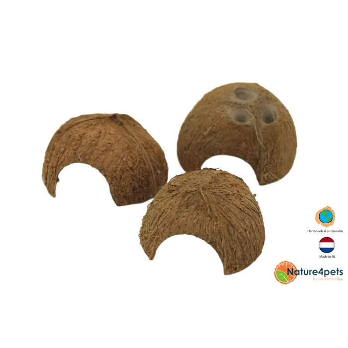 Ceramic Nature Halve Cocosnoot Schuilplaats