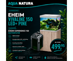 Eheim Set Vivaline 150 LED+ 61x125x51 cm Pine Inclusief Eheim Experience 150 Buitenfilter