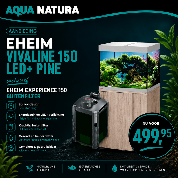 Eheim Set Vivaline 150 LED+ 61x125x51 cm Pine Inclusief Eheim Experience 150 Buitenfilter