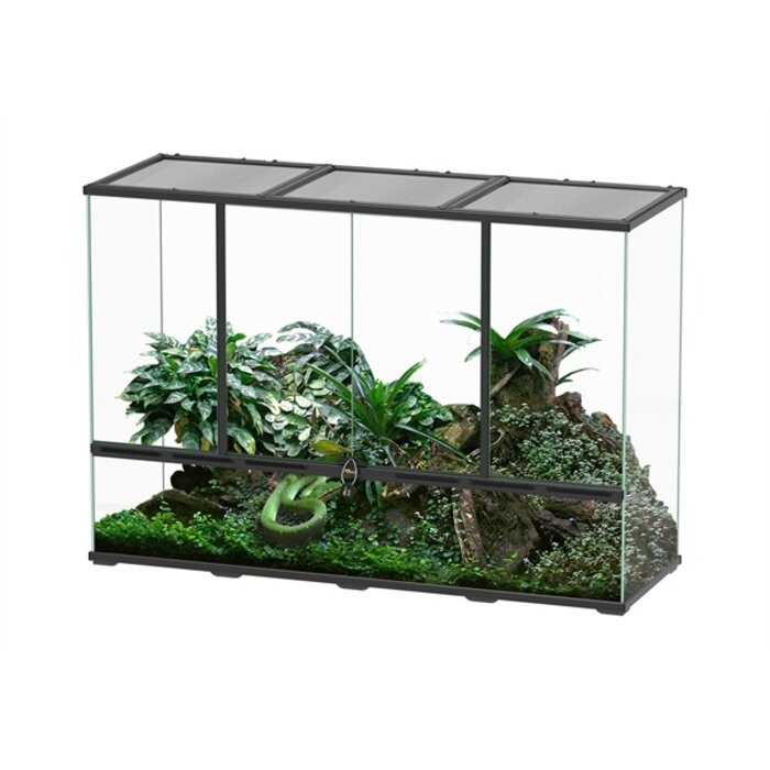 Terratlantis Terrarium 132x45x90 cm Zwart
