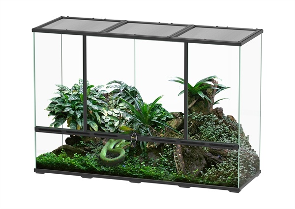 Terratlantis Terrarium 132x45x90 cm Zwart