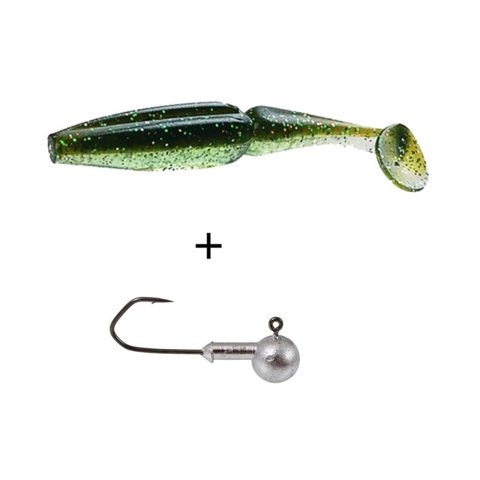 Lft Zico Shads 4 Shads +1 Jighead 8 cm