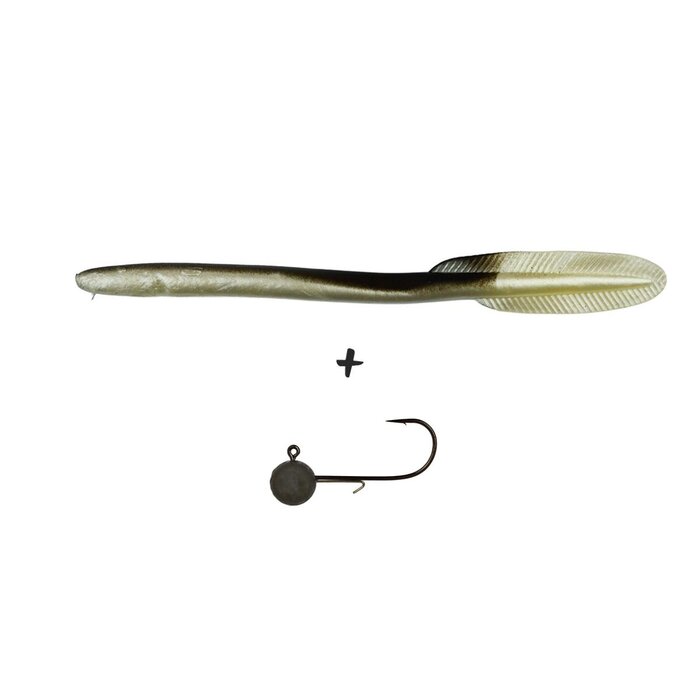 Lft Soft Eels 2 Shads +1 Jighead 16 cm