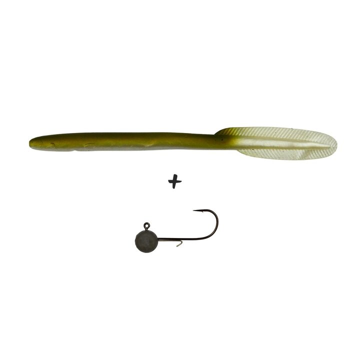 Lft Soft Eels 2 Shads +1 Jighead 16 cm