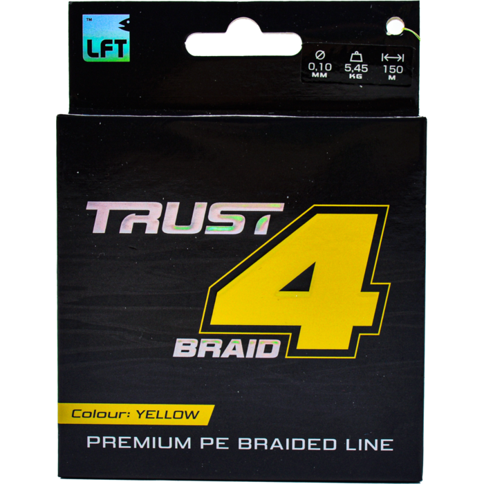 Lft Trust 4-Braid PE Yellow 150 meter