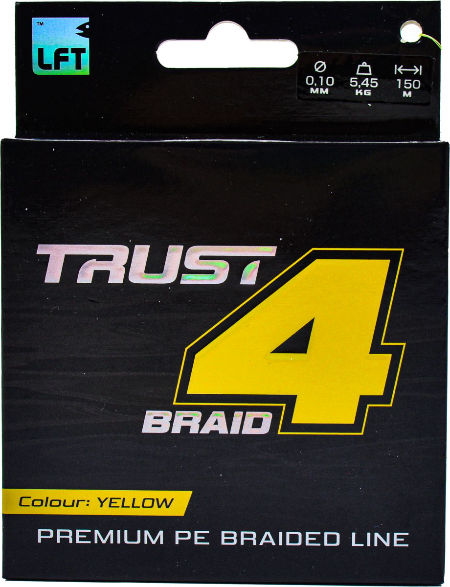 Lft Trust 4-Braid PE Yellow 150 meter