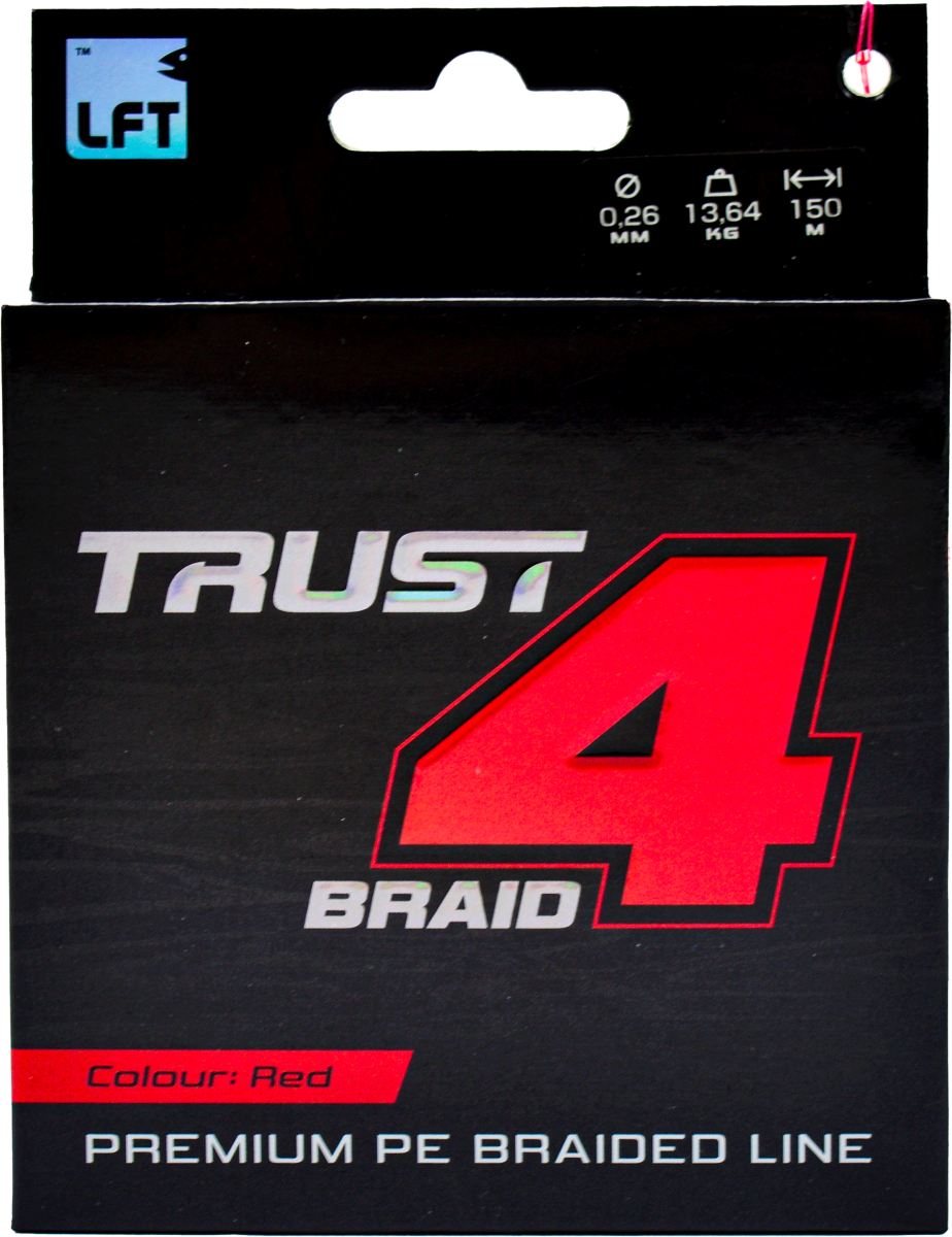 Lft Trust 4-Braid PE Red 150 meter