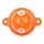 Trout Bubble Float Orange 22 mm P/2