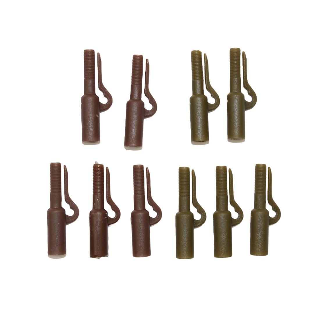 Lft Lead Safety Clips Brown & Olive Mix P/10