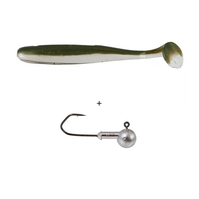 Lft Minnow Shad 5 Shads +1 Jighead 7.5 cm