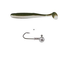 Lft Minnow Shad 4 Shads +1 Jighead 9 cm