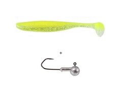 Lft Minnow Shad 3 Shads +1 Jighead 12 cm