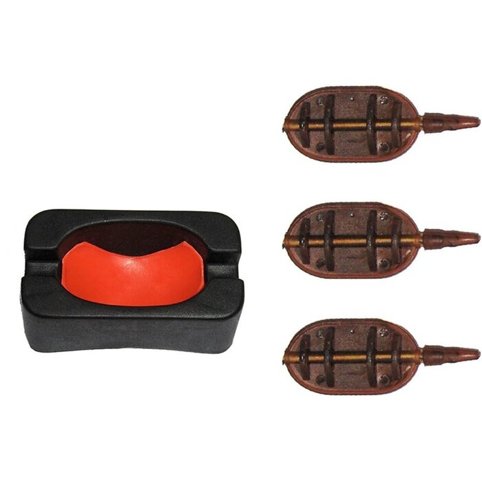Lft Method Feeder Set Elasticated Inline 3 Feeders + Mold