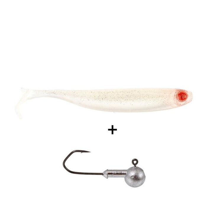 Lft Creature Tail Minnow 3.5" 3 Shads +1 Jighead