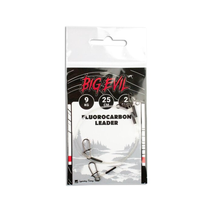 Lft Big Evil 2-pack Fluorocarbon Leader 25 cm