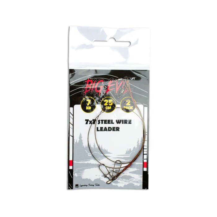 Lft Big Evil 2-pack 7x7 Wire Leader 25 cm